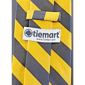 Men's Neck Tie Tie Mart Silk L58" W3.5" yellow black